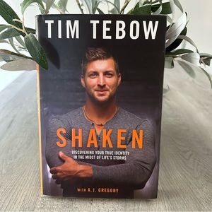 Tim Tebow Shaken hardcover book with A.J. Gregory